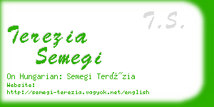 terezia semegi business card